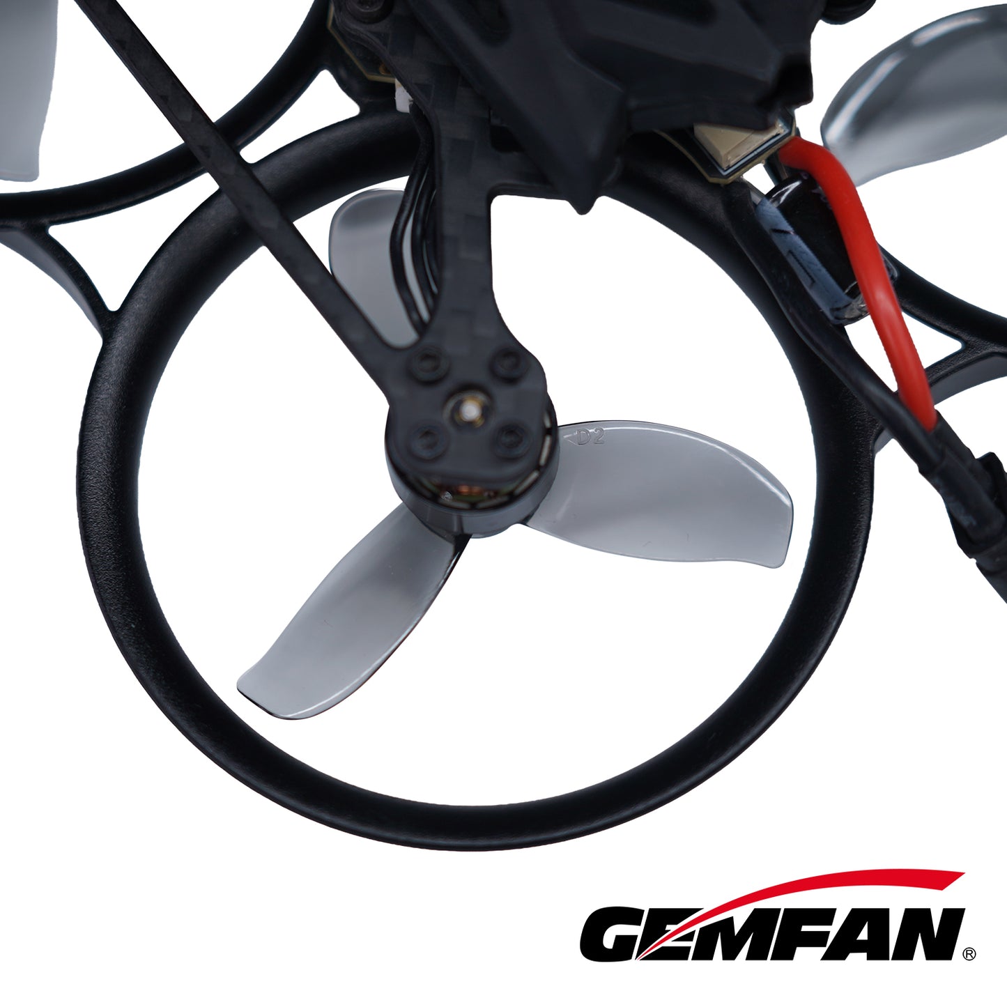 Gemfan D2 Gekanaliseerde PC 3-Blads 1,5mm Propeller (4 paar/zak)