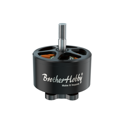 BrotherHobby SE 3115 900KV Motor, BrotherHobby SE 3115 900KV brushless drone motor with black housing, top vents, and threaded shaft