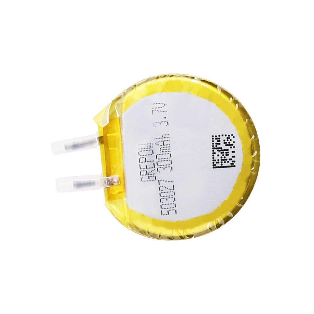 Grepow 5030027 3.7V 185mAh 1S1P LiPo Battery, Grepow 3.7V 185mAh round LiPo battery cell with yellow wrap and two small solder tab leads