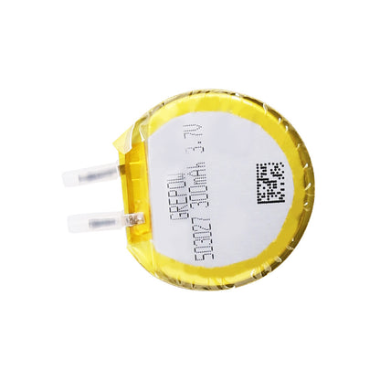 Grepow 5030027 3.7V 185mAh 1S1P LiPo Battery, Grepow 3.7V 185mAh round LiPo battery cell with yellow wrap and two small solder tab leads