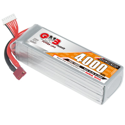 GAONENG GNB40006S70AHV 6S 22.8V 4000mAh 70C LiHV LiPo battery with T-plug and balance lead