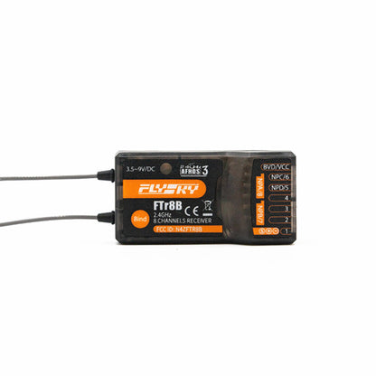 FlySky FTr8B 2.4GHz 8CH Dual-antenna Dual-receiving AFHDS 3 Receiver PWM/PPM/i.BUS/S.BUS Output for RC Airplane Helicopter Vehicles