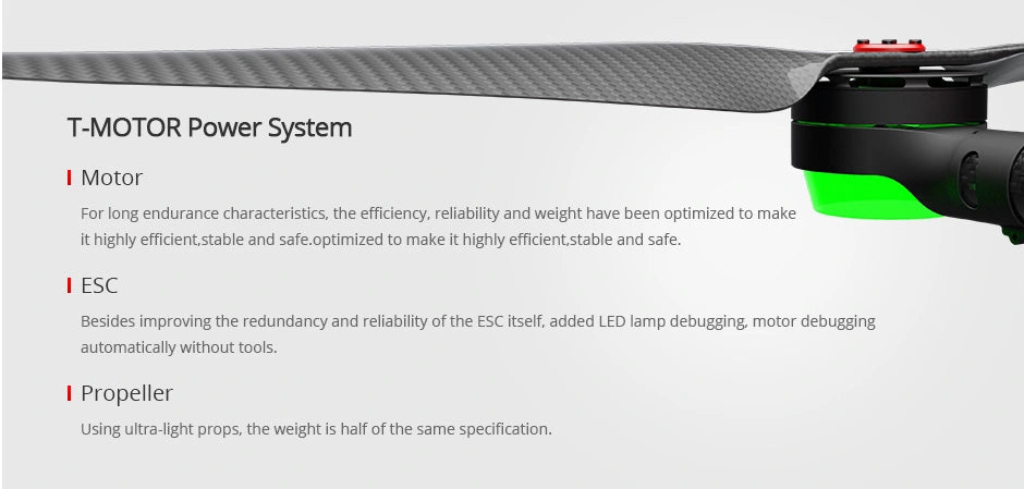 T-Motor T-Drone M1200 Industrial Drone - 4 Axis 10KM 5kg Payload 60 Minutes Long Flight Time Long Range UAV Drone Frame for Mapping, Searching, Monitoring, Surveying, Rescue Service 7 T-Motor T-Drone, the efficiency, reliability and weight have been optimized to make it highly efficient,stable and safe