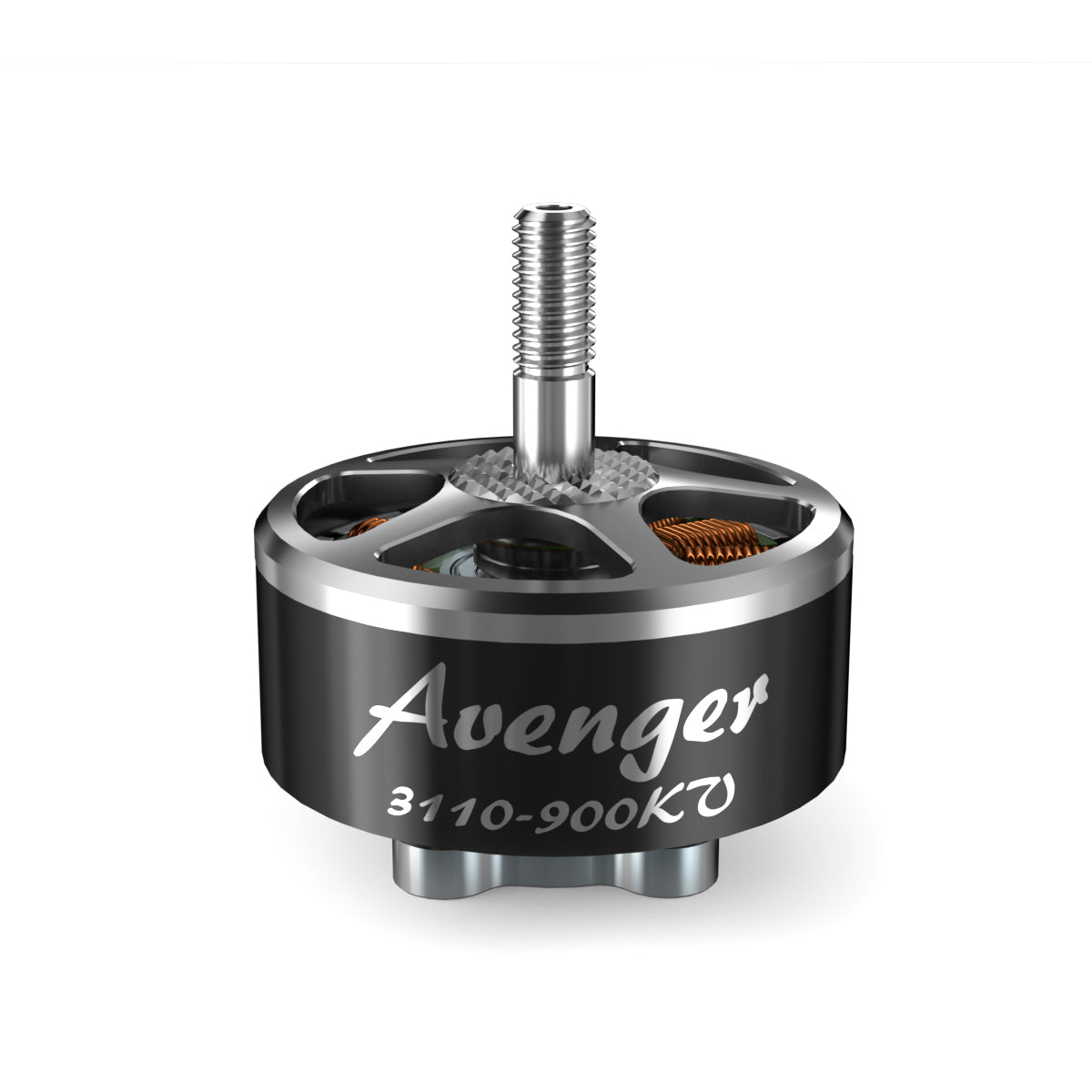 BrotherHobby Avenger 3110 Brushless Motor, BrotherHobby Avenger 3110-900KV brushless motor with threaded shaft and black bell housing