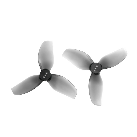 HQProp T2.8X2.4X3 Grey Poly Carbonate Propeller set, two grey 3-blade drone props