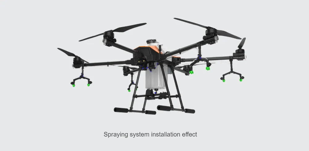 EFT G620 20L Agriculture Drone - 6 Axis 20L 20KG Agriculture Spreader Sprayer Drone With Hobbywing X9, JIYI K++V2,TATTU Pro 22000mAh 32 EFT G620 20L Agriculture Drone, Spraying system installation