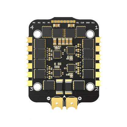 BrotherHobby Returner V1 PRO 30.5x30.5mm 4-in-1 ESC board with M1–M4 motor pads and TEL/CUR/GND/VCC header
