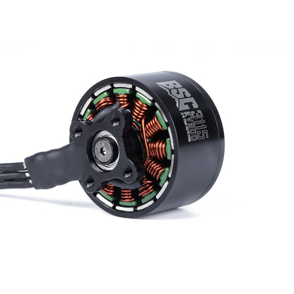 MAD BSC3115 V1.0 FPV drone brushless motor with black can, copper windings, and three motor wires