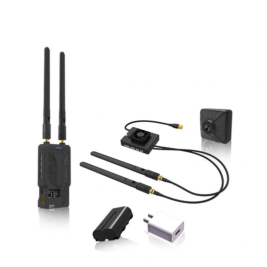 SIYI HM30 Full HD Digital Video Link - Sistema de Rádio Transmissor Controle Remoto OLED Tela sensível ao toque 30KM 1080p 60fps 150ms FPV OSD