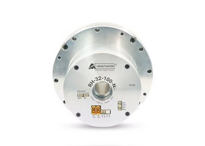 MyActuator RH-32 Hollow Harmonic Robot Joint Module, 48V, 229Nm Peak Torque, Dual 17-Bit Encoders, CAN BUS & EtherCAT Control
