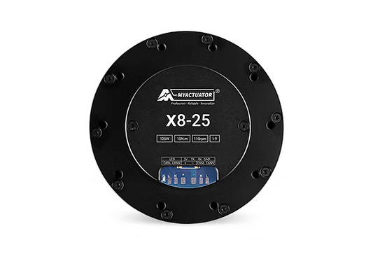 MyActuator X8-25 V2 Planetary Servo Actuator, 48V, 10N·m Torque, 110RPM, 18-bit Encoder, CAN/RS485, for Robotic Arms and Quadruped Robots