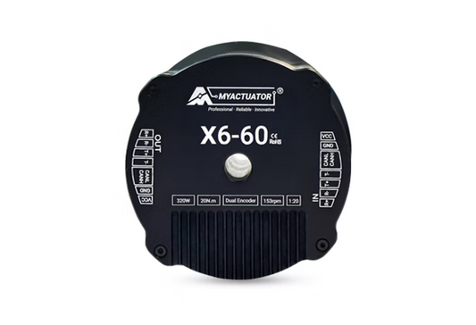MyActuator RMD-X6-60 Dual Encoder Servo Actuator 320W 20N·m 60N·m Peak 48V EtherCAT CAN BUS High Precision Robotic Joint Motor