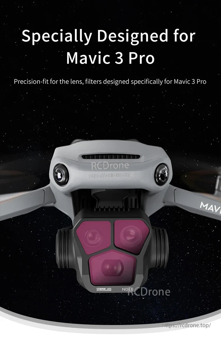 Camera Lens Filter, Precision-fit filter designed specifically for Mavic 3 Pro cameras