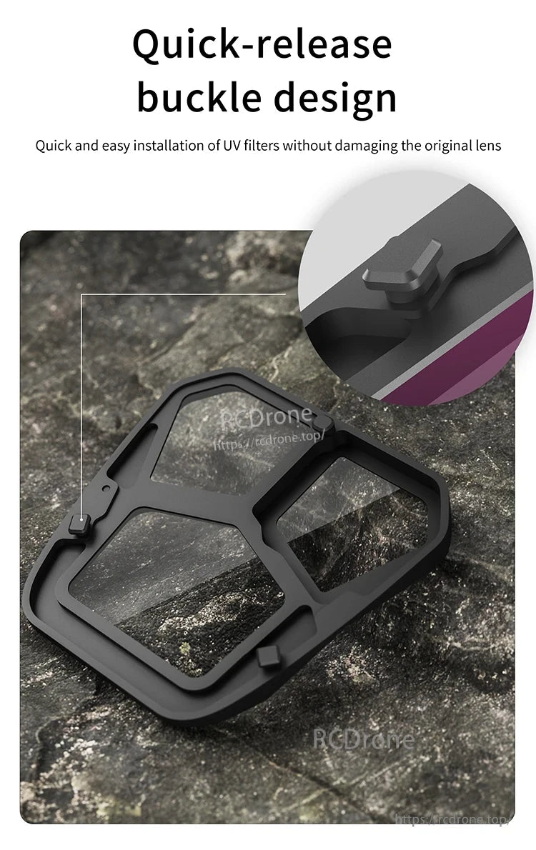 Camera Lens Filter, Quick-release buckle design for easy UV filter installation without lens damage.