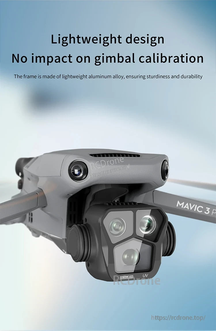 Camera Lens Filter, Lightweight aluminum frame, no gimbal impact, durable design