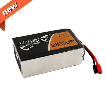 Tattu 28000mAh 6s 25C 22.2V Lipo Battery Pack With AS150 +XT150 Plug
