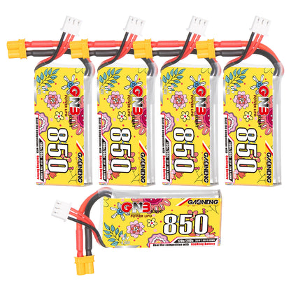 GAONENG GNB LiHV 2S 7.6V 850mAh 120C XT30 LiPo Battery