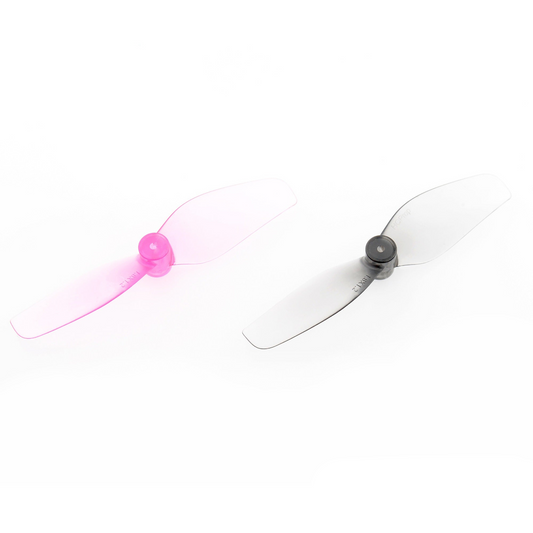 HQ Ultralight Whoop Prop 40mmx2 1.6x1.2 2-blade propellers in pink and grey