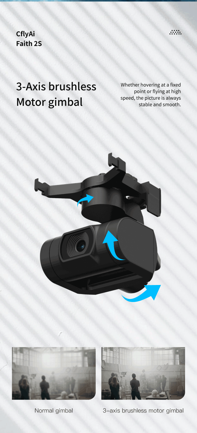 Cfly Faith 2s 7km 35Min 3-axis gimbal GPS 5G wifi 4k professional camera drone 8 CflyAi Faith 2S 3-Axis brushless motor gimbal