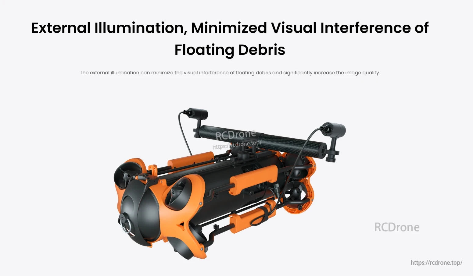 CHASING Floodlight, External lighting minimizes debris interference and improves image quality.