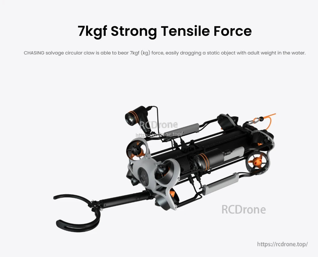 CHASING Salvage Claw, 7kgf tensile force salvage claw, strong grip for underwater object retrieval.