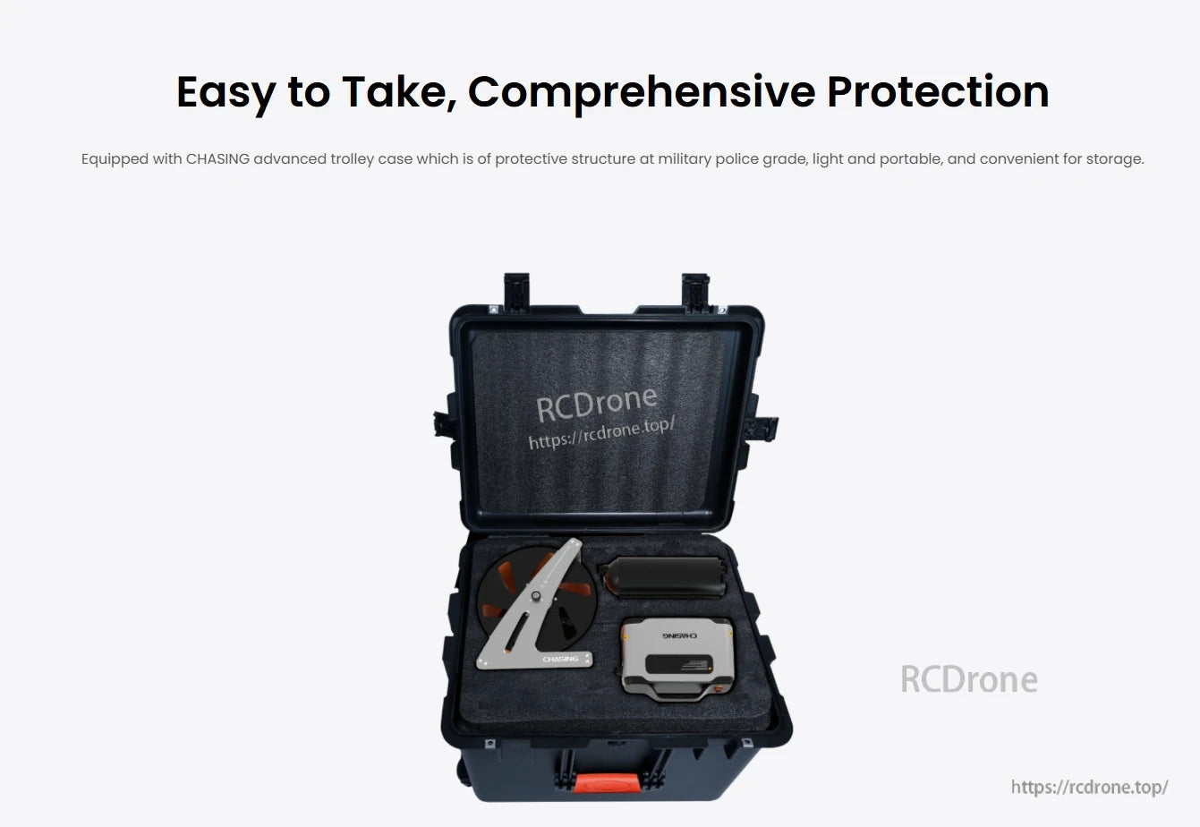 CHASING Shore-based Power Supply, Portable trolley case with military-grade protection for CHASING power supply.