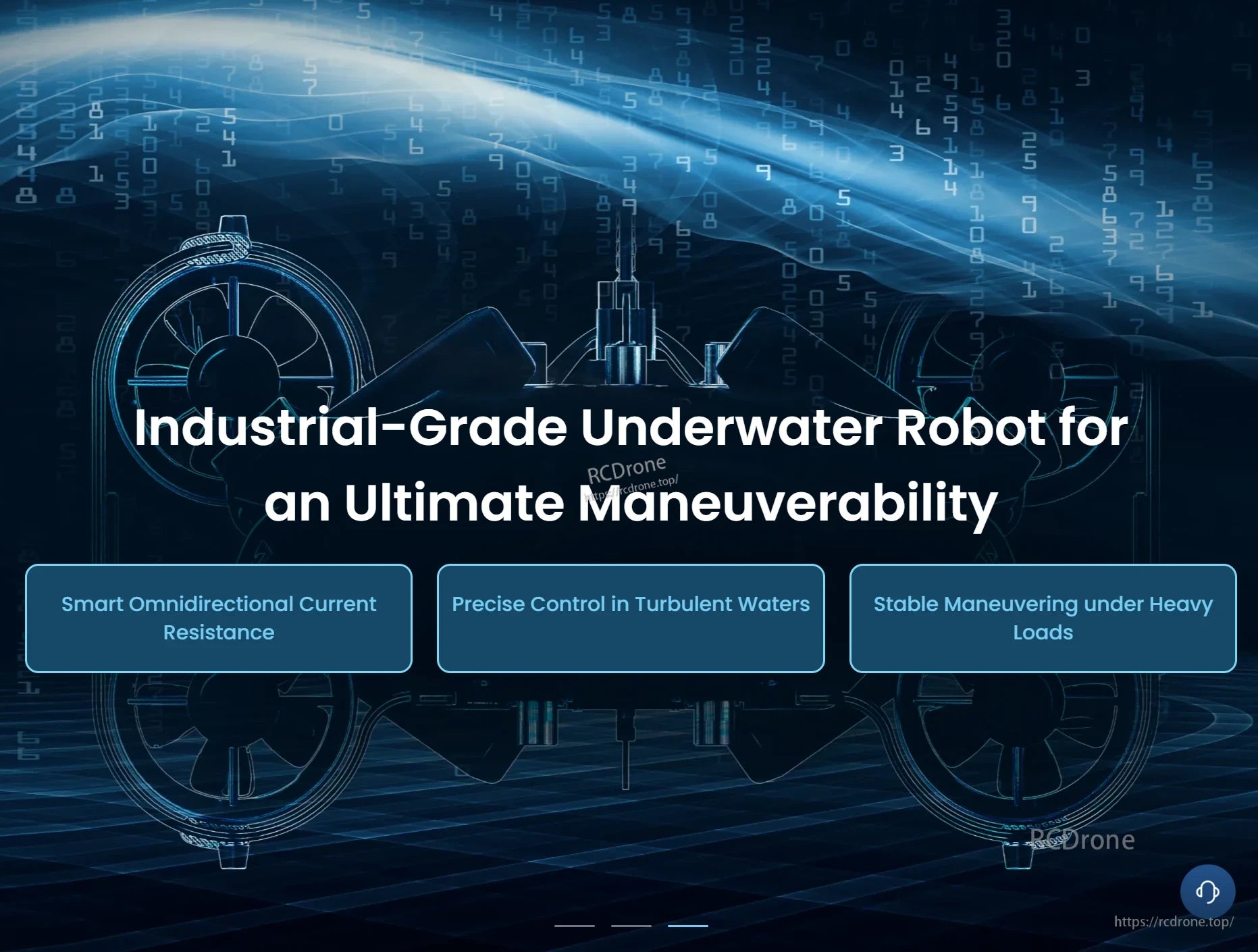 CHASING X Underwater ROV – 350 m Deep-Sea Drone, Smart underwater robot resists currents, maintains precise control in turbulence, and delivers stable heavy-load performance for industrial use. (24 words)