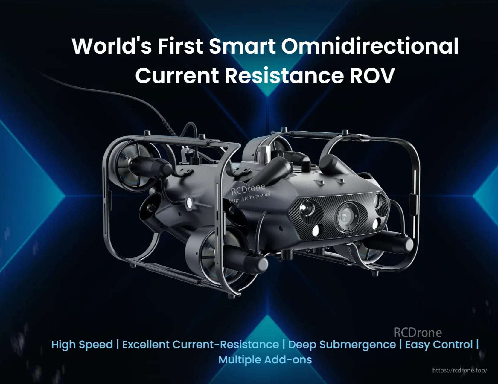 CHASING X Underwater ROV – 350 m Deep-Sea Drone, Smart Omnidirectional ROV, High Speed, Deep Submersion, Easy Control