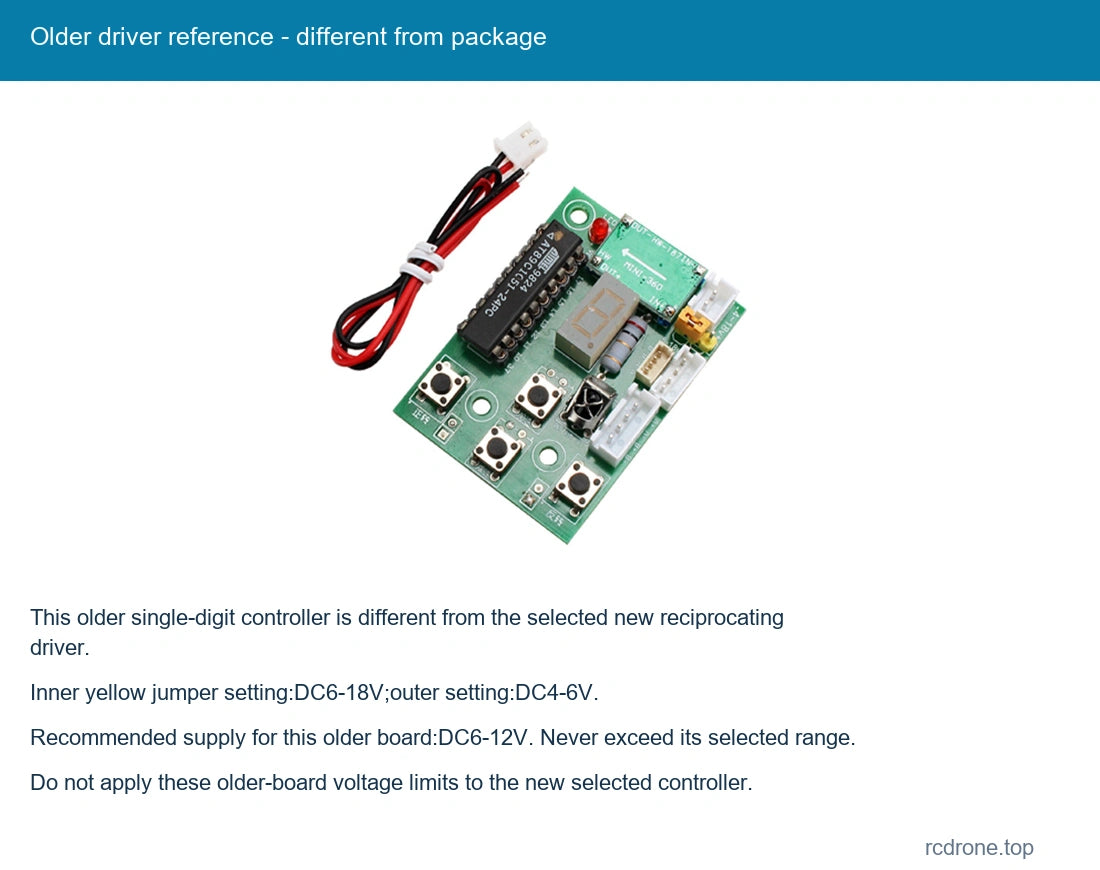 Older driver reference - different from package