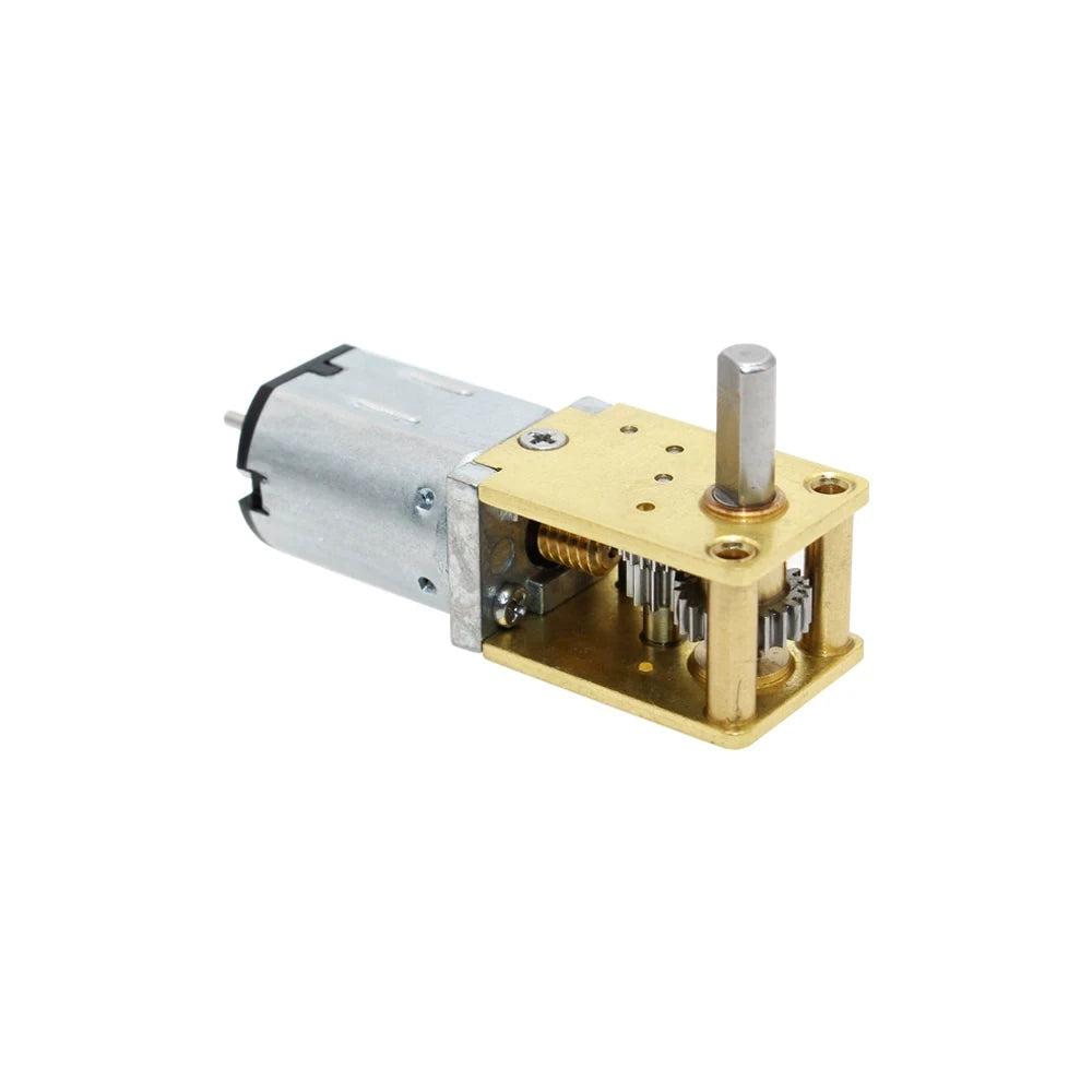 CHF-GW12T-N20VA worm gear motor, clean white background