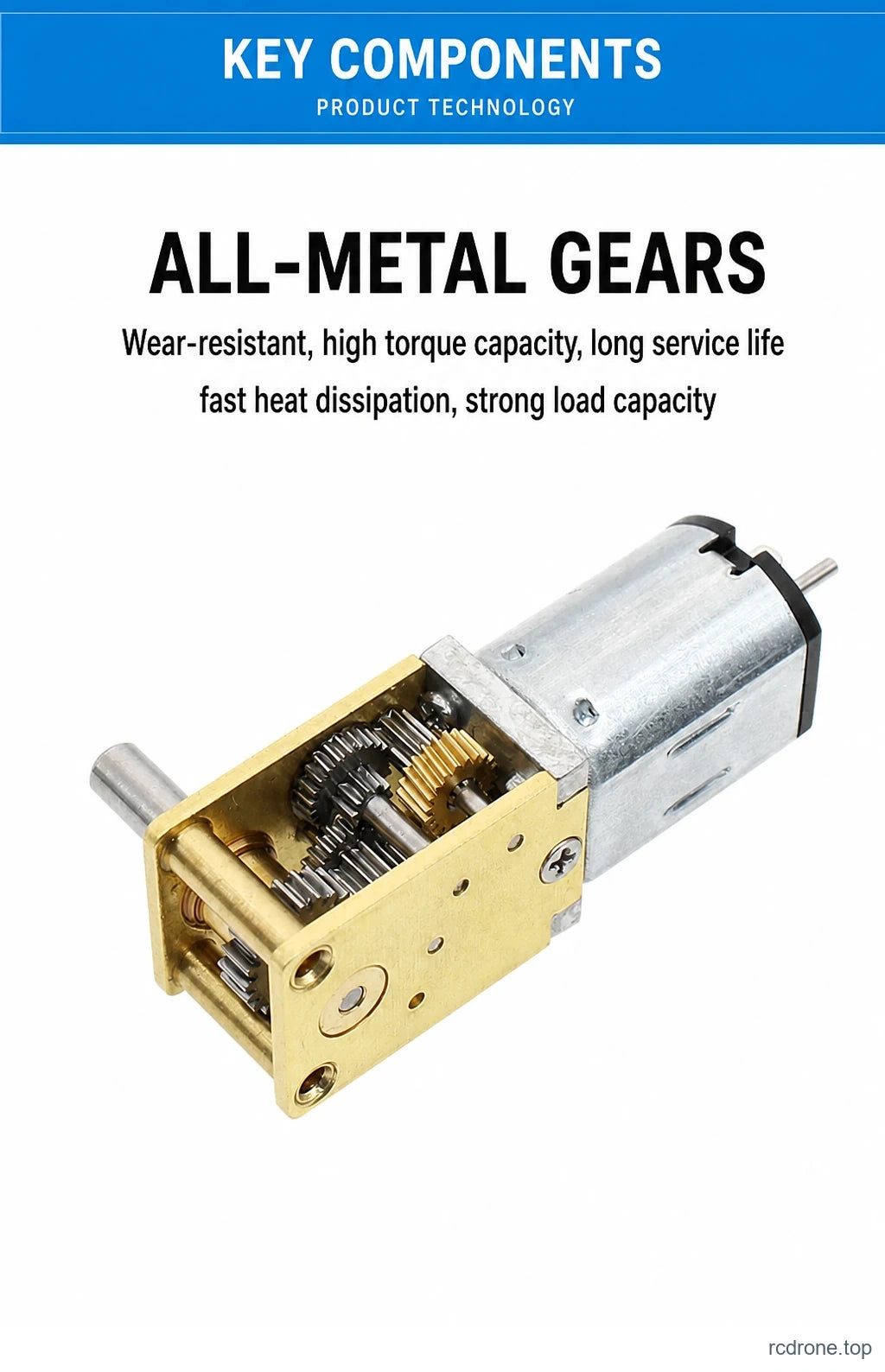 All-metal gear train