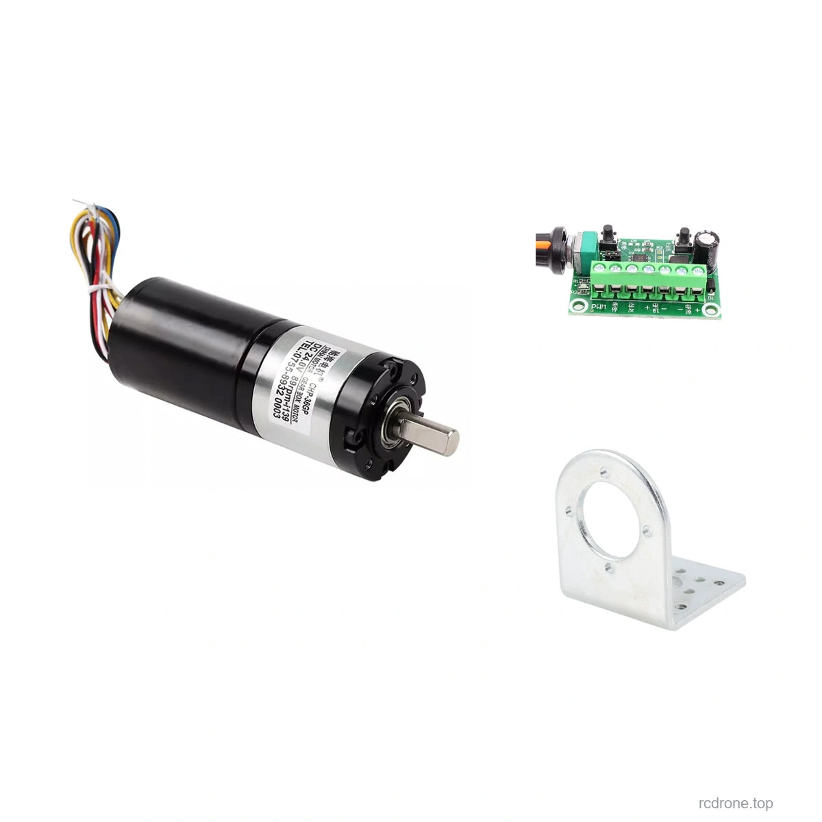 Motor plus brushless controller and mounting bracket