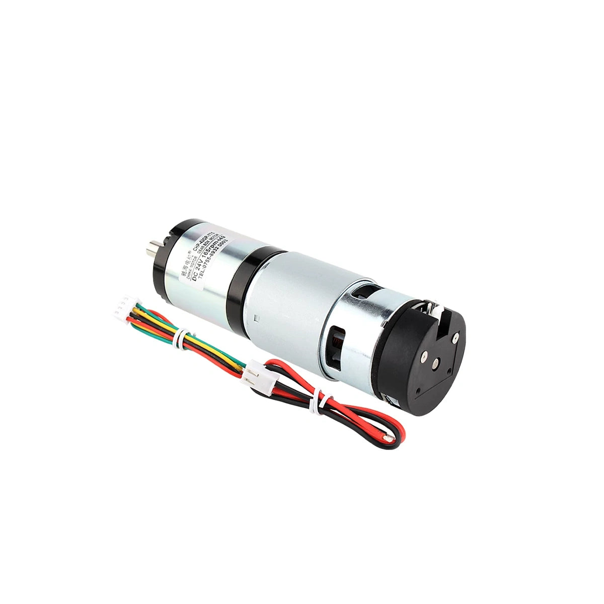Encoder motor-only package, motor and signal leads