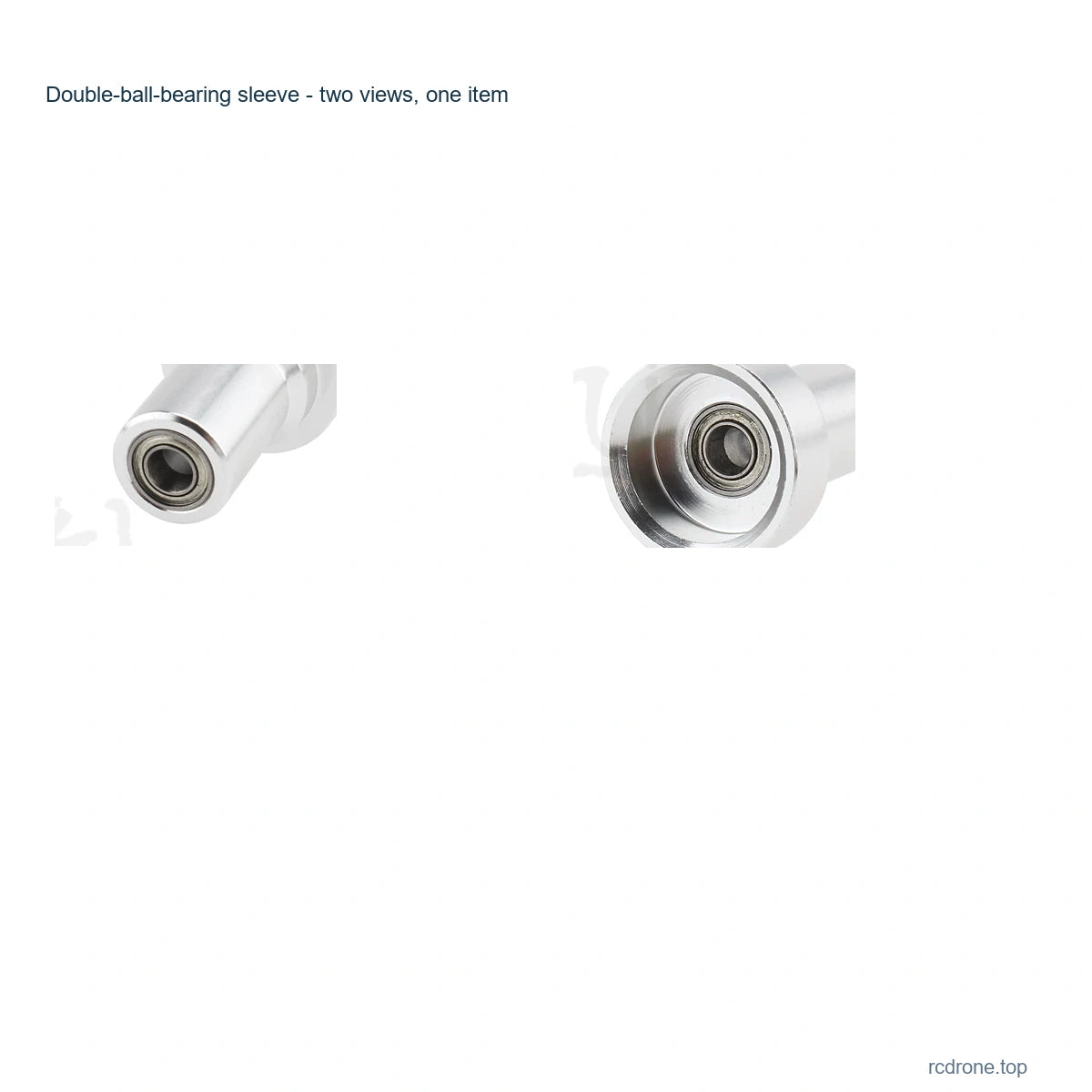 Separate double-ball-bearing sleeve - two end views, color random