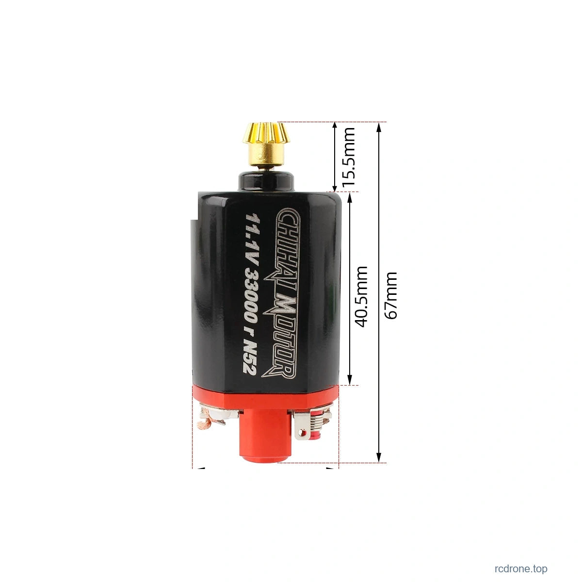 Short Shaft Motor - No.24 N52 High Torque; original dimension references
