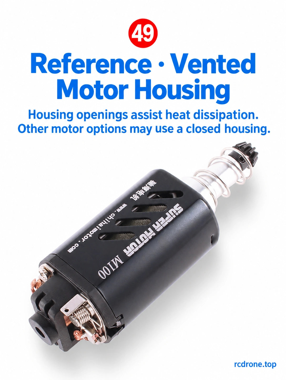 49# reference vented motor housing