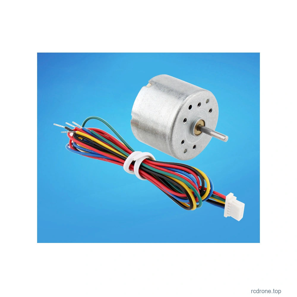 CHB-BLDC2418 motor with five-wire lead, front view