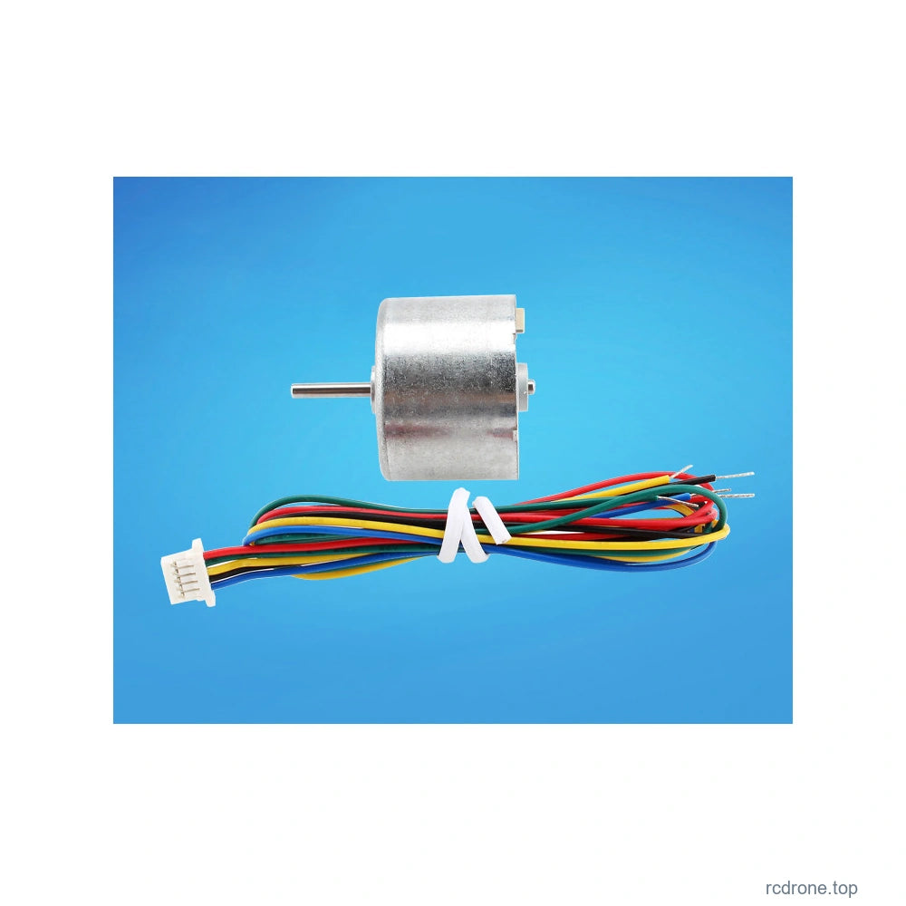 CHB-BLDC2418 motor with five-wire lead, side view