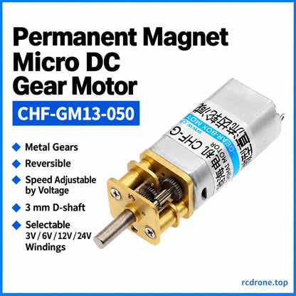 CHF-GM13-050 metal-geared DC motor features