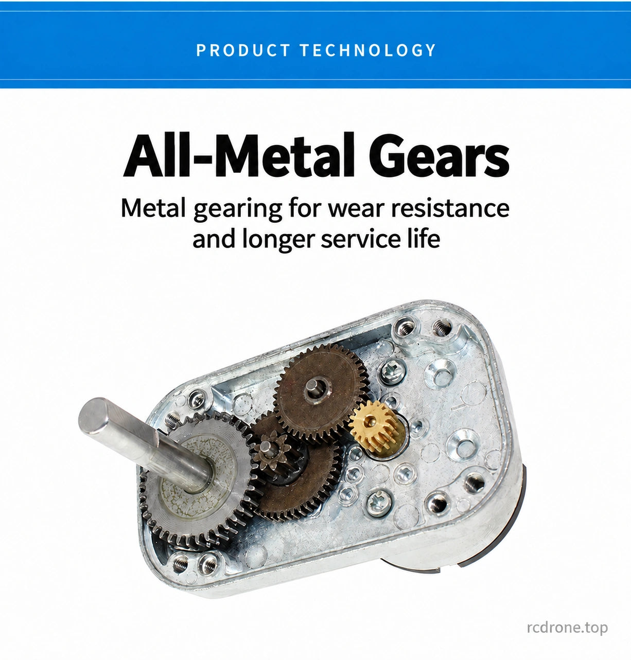 Metal gearbox construction