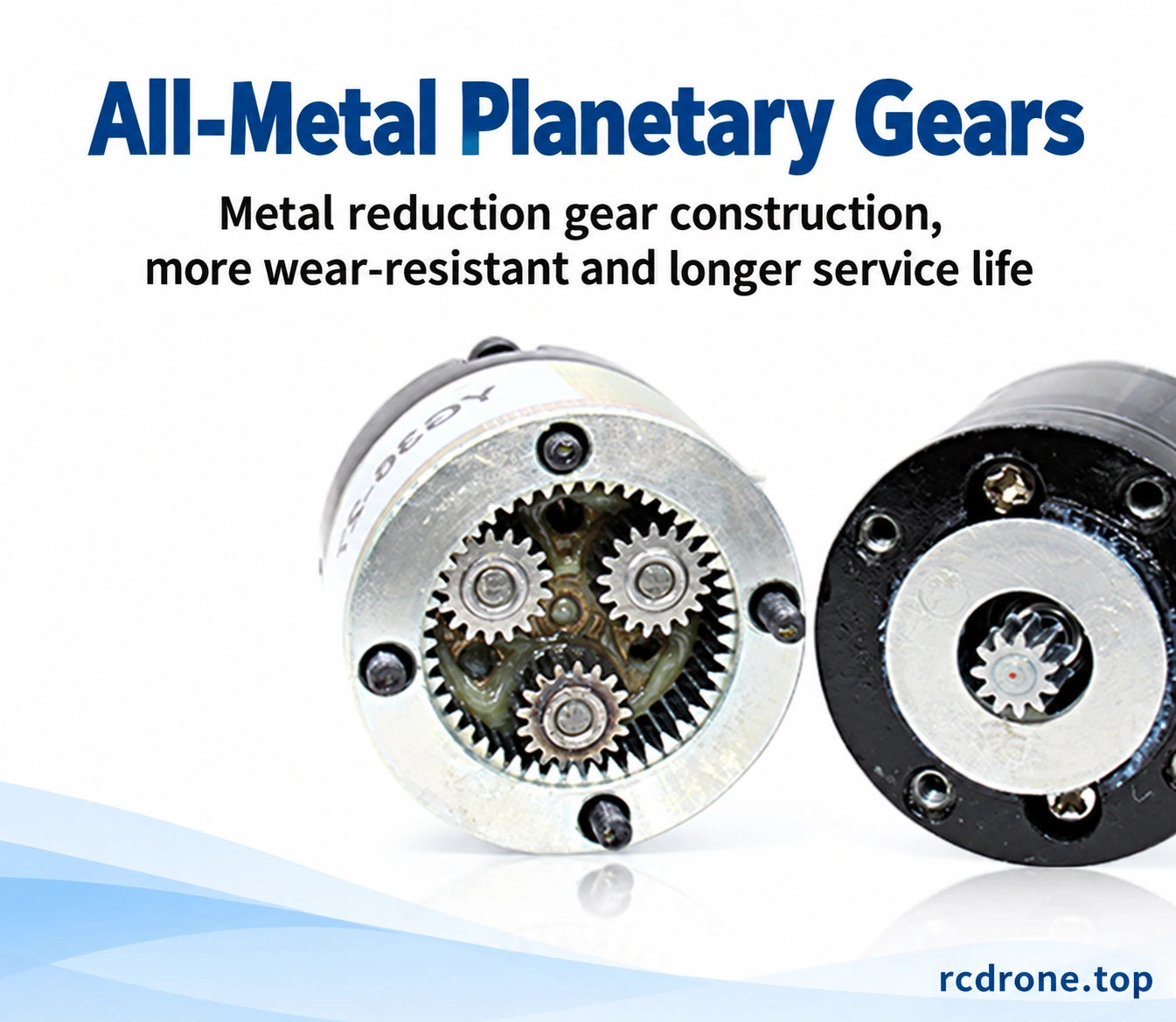 Metal planetary reduction gear assembly