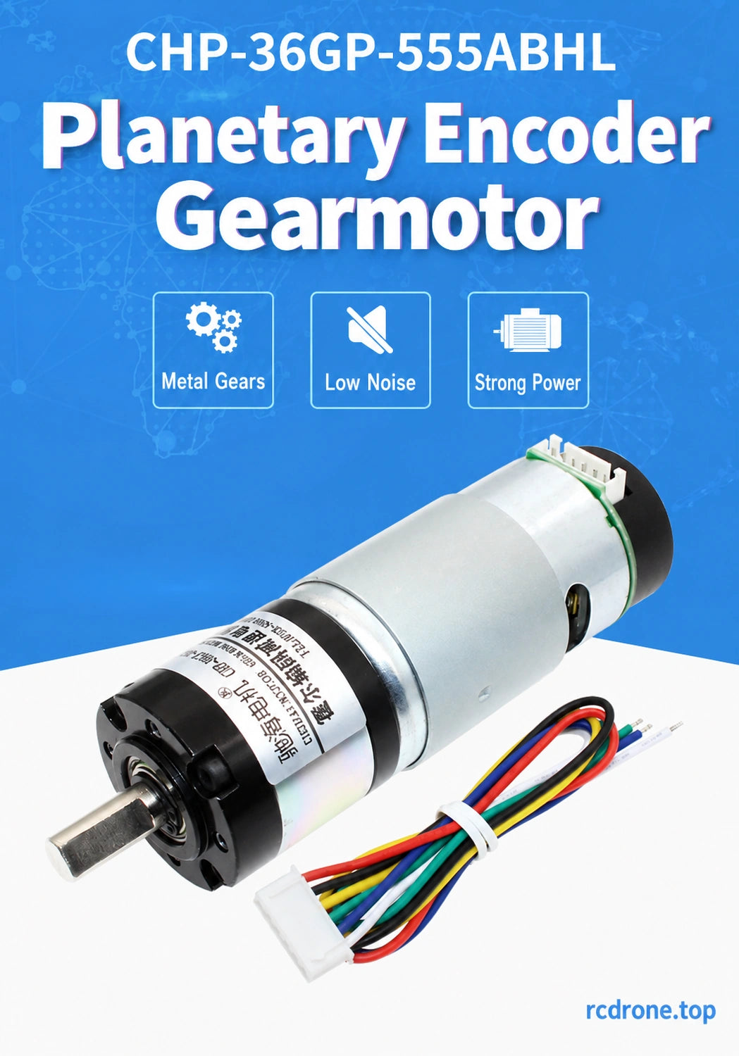 Planetary encoder-motor construction overview