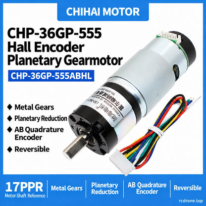 CHP-36GP-555ABHL planetary Hall encoder motor overview