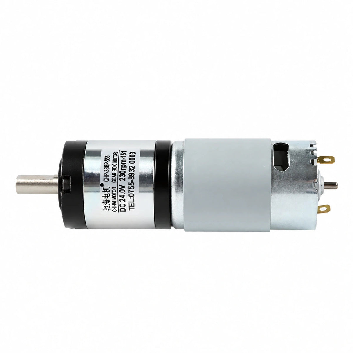 36GP-555 planetary motor side profile