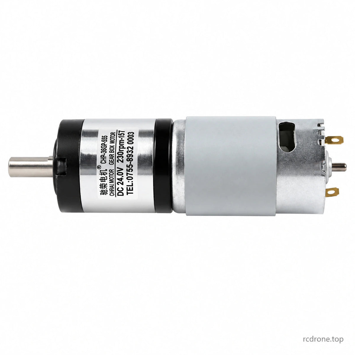 36GP-555 motor side profile from product details