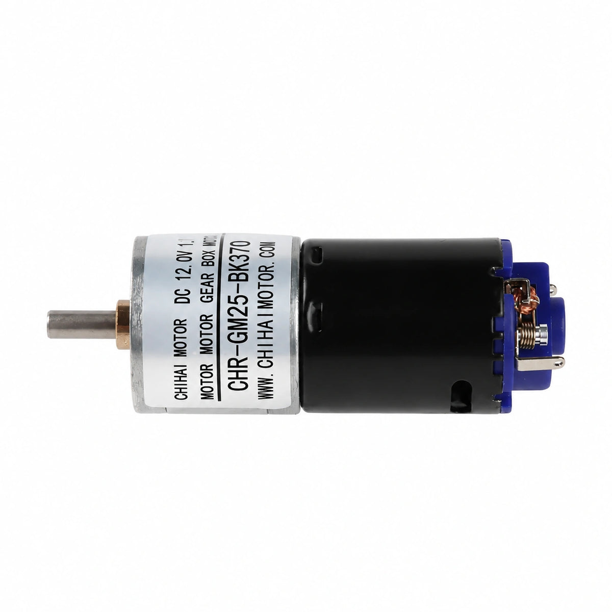 CHR-GM25-BK370 side view and output shaft
