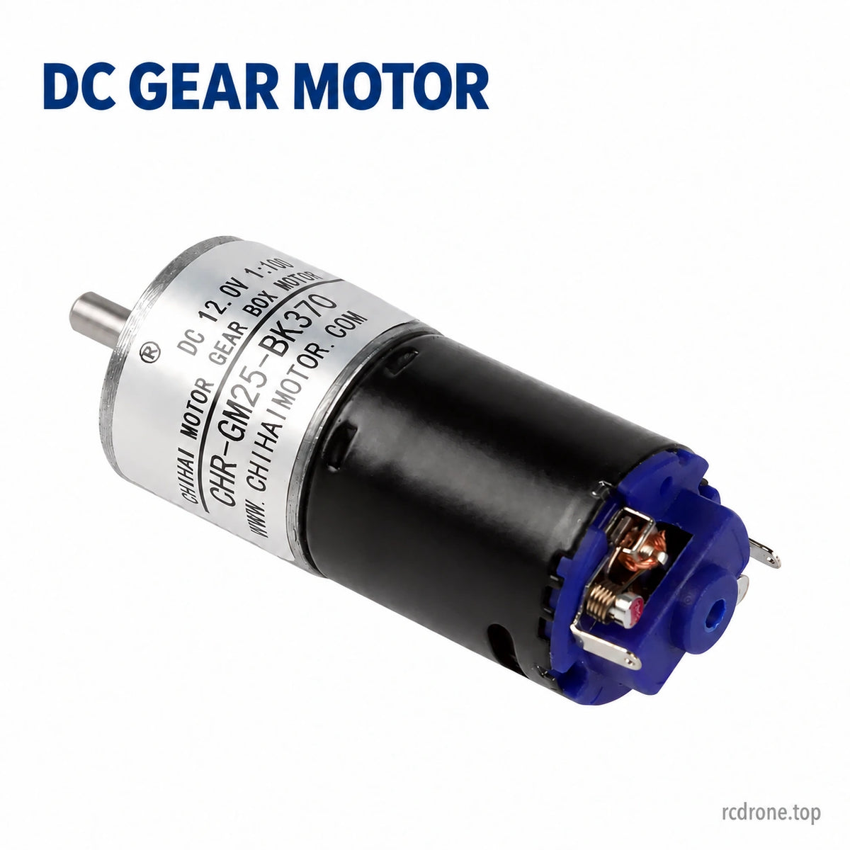 Rear brush assembly and motor terminals