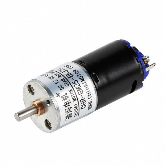 CHR-GM25-BK370 brushed DC gearmotor with 4 mm D-shaft