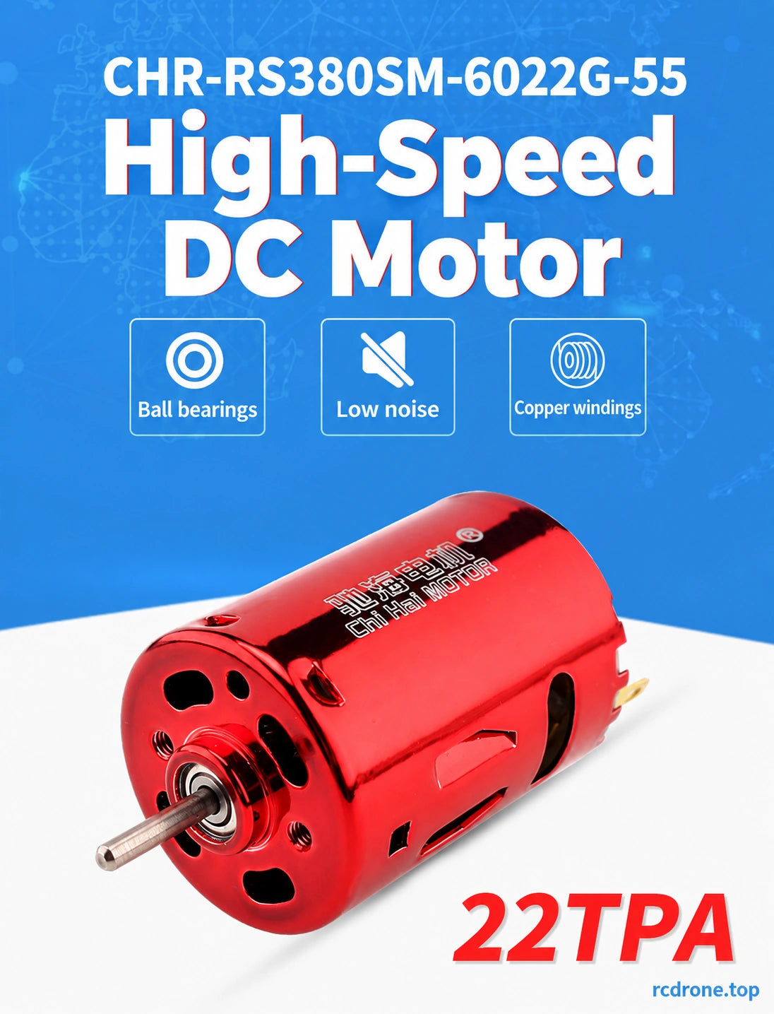 CHR-RS380SM-6022G-55 high-speed motor overview