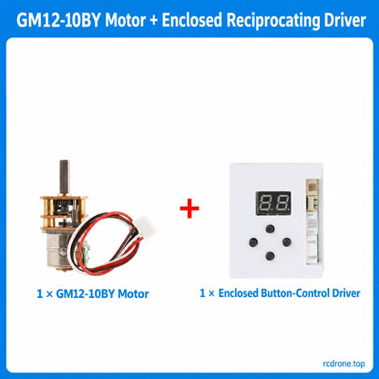GM12-10BY motor with enclosed reciprocating driver
